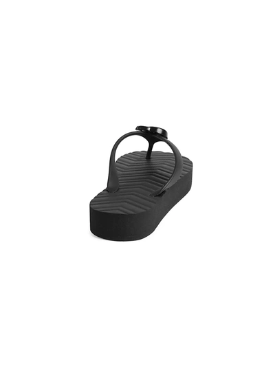 Shop Gucci Chevron Thong Sandal In Black