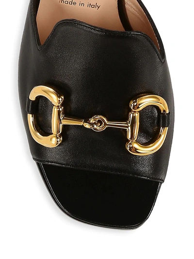 Shop Gucci Slide Sandal With Horsebit In Burro