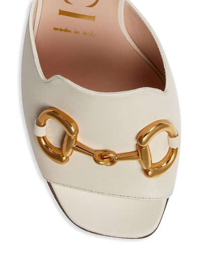 Shop Gucci Slide Sandal With Horsebit In Burro