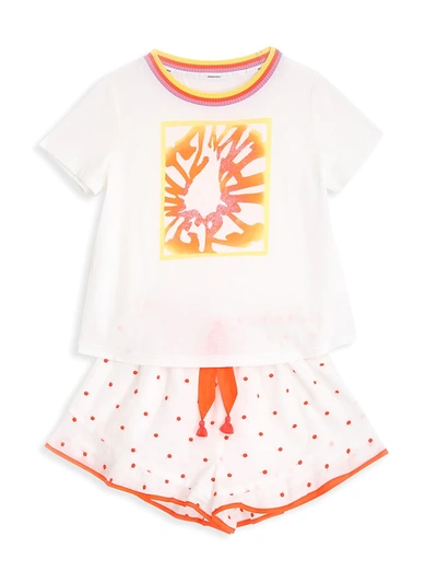 Shop Zimmermann Baby's, Little Girl's & Girl's Estelle T-shirt In Ivory