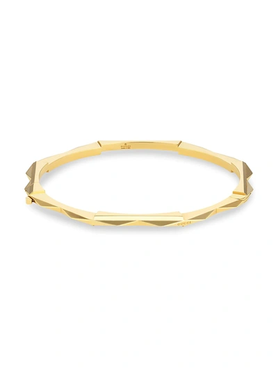 Shop Gucci Women's 18k Yellow Gold Link To Love Bracelet With Stud Details