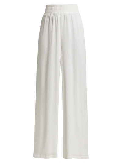 Shop L Agence Nikita Wide-leg Pants In White
