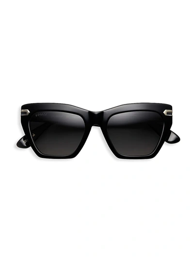 Shop Feroce Women's Heather Blackout 51mm Cat Eye Sunglasses