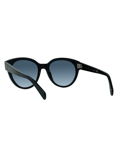 Shop Celine 54mm Cat Eye Sunglasses In Black