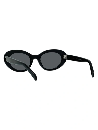 Shop Celine Women's 50mm Oval Sunglasses In Black