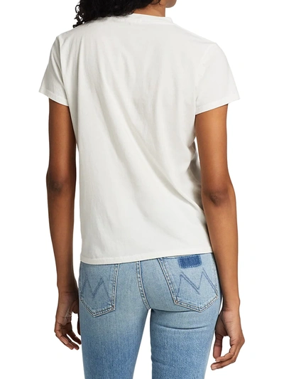 Shop Mother The Boxy Goodie Goodie Tee In White