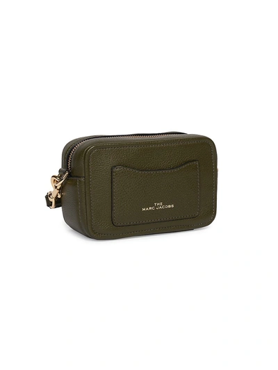 Shop The Marc Jacobs Women's The Softshot Leather Camera Bag In Cement
