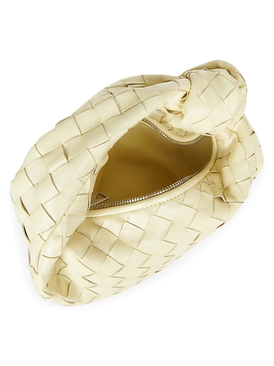 Shop Bottega Veneta Women's Mini Jodie Intrecciato Leather Top-handle Bag In Cinnabar Gold