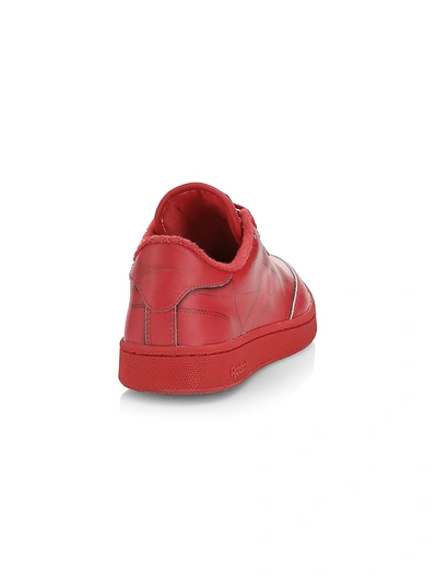 Shop Maison Margiela X Reebok Club C Trompe L'oeil Sneakers In Red