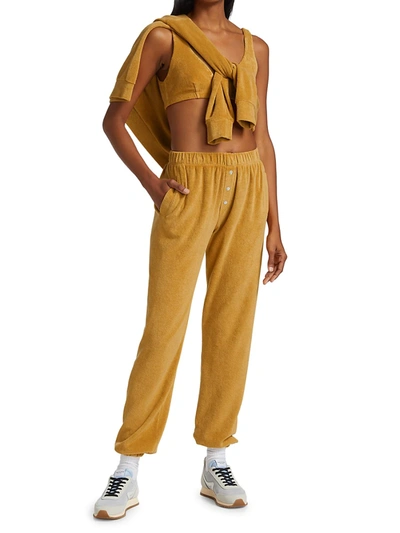 Shop Donni Terry Sweatpants In Honey