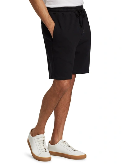 Shop Ksubi Men's 4 X 4 Lofi Track Regular-fit Cotton Shorts In Black