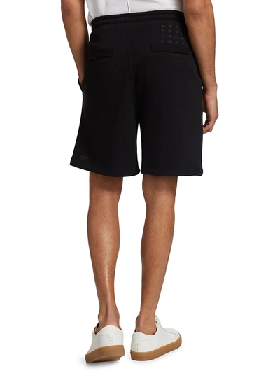 Shop Ksubi Men's 4 X 4 Lofi Track Regular-fit Cotton Shorts In Black