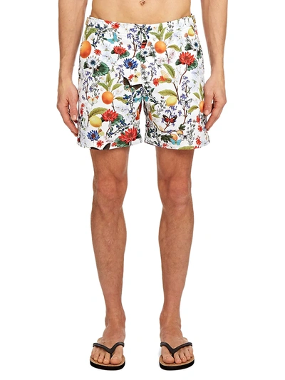 Shop Orlebar Brown Men's Botanical Swim Trunks In Almond