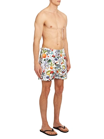 Shop Orlebar Brown Men's Botanical Swim Trunks In Almond