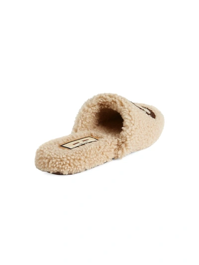 Shop Gucci Gg Merino Wool Slippers In Nero