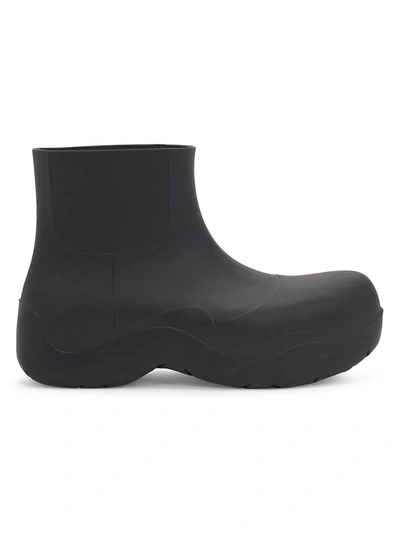 Shop Bottega Veneta Men's Puddle Boots In Black