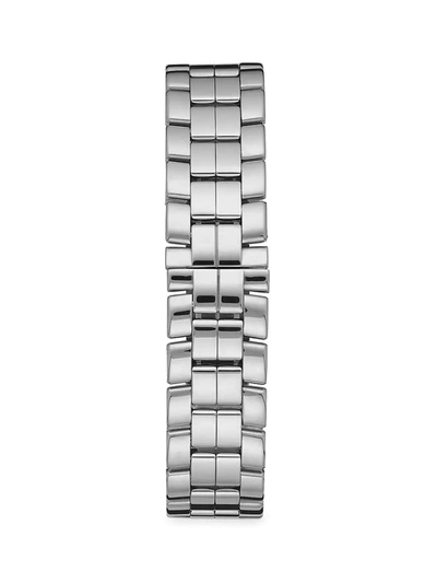 Shop Chopard Women's Happy Sport Diamond & Stainless Steel Bracelet Watch In Silver