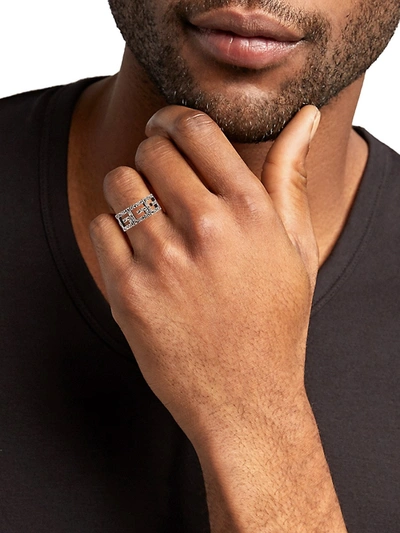 Gucci g cube silver ring hotsell