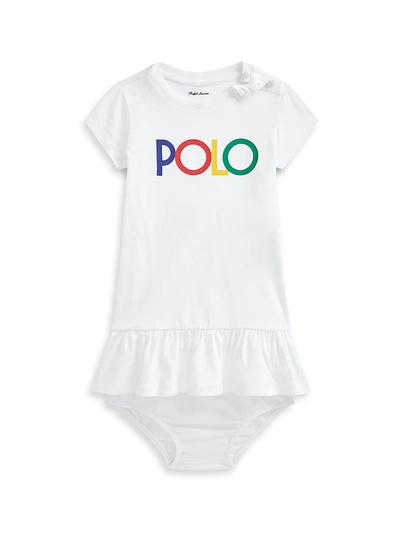 Shop Ralph Lauren Baby Girl's Polo Dress In White