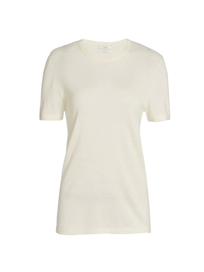 Shop Co Women's Cashmere T-shirt In Ivory