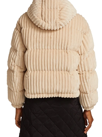 Shop Moncler Daos Quilted Corduroy Jacket In Ivory