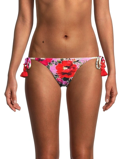 Shop Pq Women's Reversible Side-tie Bikini Bottom In Desert Rose