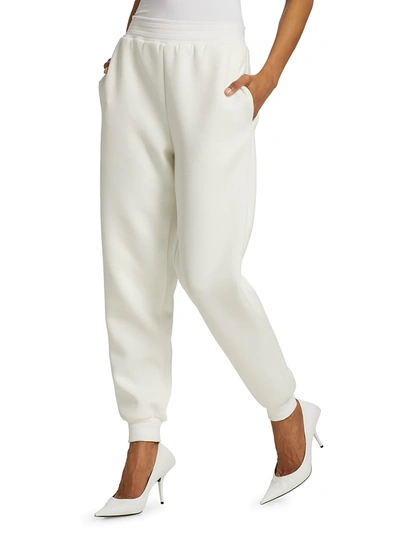 Womens Activewear gym and workout clothes Brandon Maxwell Synthetic Jersey Jogger Pants in White 