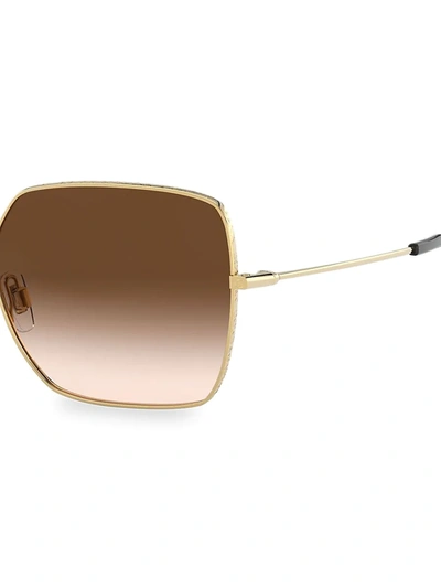 Shop Dolce & Gabbana Women's 57mm Square Sunglasses In Gold