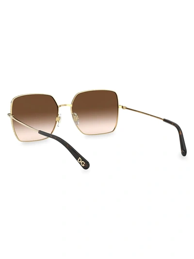 Shop Dolce & Gabbana Women's 57mm Square Sunglasses In Black
