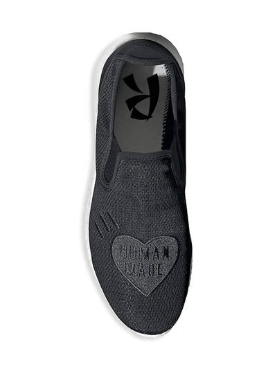 Shop Adidas Originals Textile Slip-on Shoes In Black