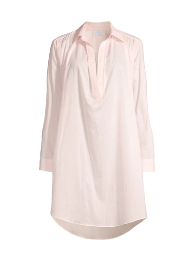 Shop Pour Les Femmes Romeo Cotton Sleep Shirt In Pearl