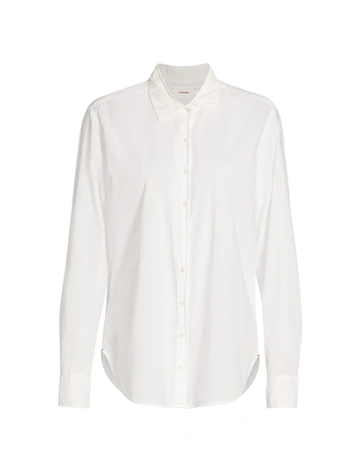 Shop Xirena Women's Beau Button-up Collared Shirt In White
