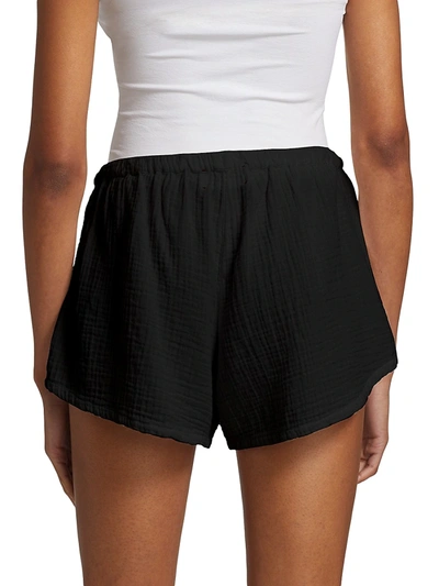 Shop Xirena Starlyn Gauze Shorts In Black