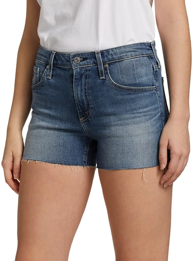 Shop Ag Hailey Cut-off Denim Shorts In Firestone