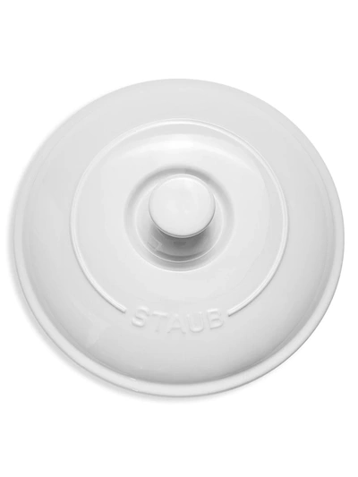 Shop Staub Stoneware 8-inch Round Covered Brie Baker In White