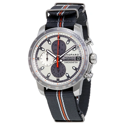 Shop Chopard Gpmh Race Edition Chronograph Tachymeter Silver Dial Men's Watch 168570-3002 In Black,grey,orange,silver Tone