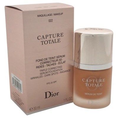 Shop Dior Capture Totale Triple Correcting Serum Foundation Spf 25 - # 022 Cameo By Christian  For Women - In N,a