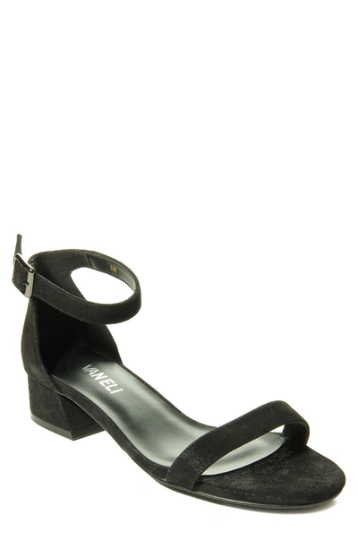 Shop Vaneli Hadaya Ankle Strap Sandal In Black