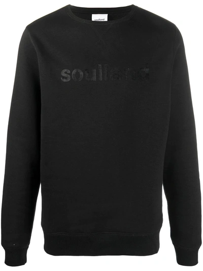Shop Soulland Willie Sweatshirt In Schwarz