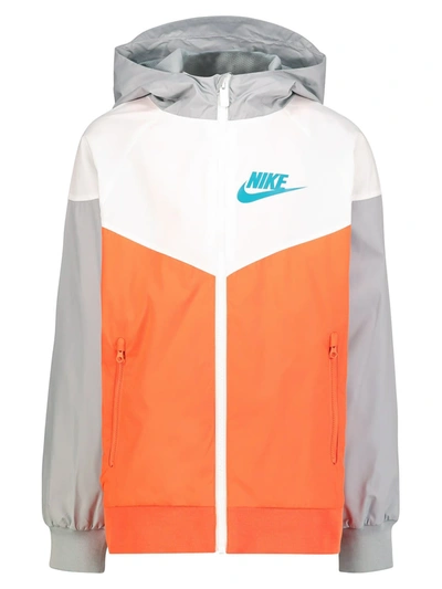 Shop Nike Kids Jacket For Boys' Sportswear Windrunner For Boys In Grey