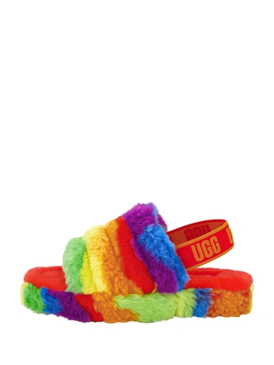 Shop Ugg Kids Rosso Sandali Per Bambini