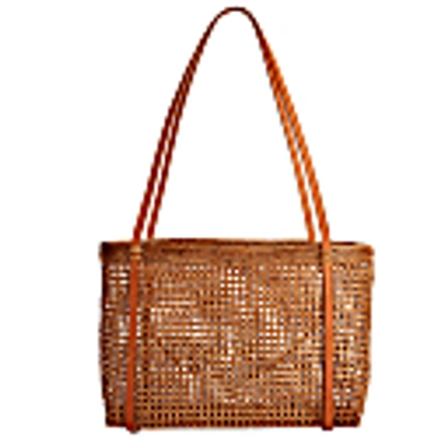 Betsy & Floss Ayana Raffia Basket Bag In Basket
