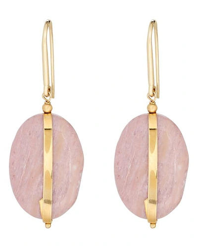 Shop Isabel Marant Opal Stones Drop Earrings In Pink