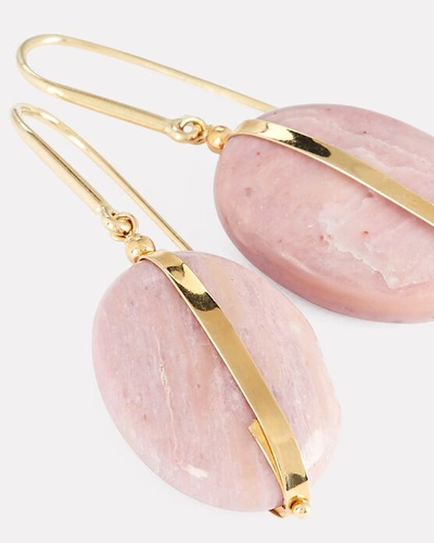 Shop Isabel Marant Opal Stones Drop Earrings In Pink