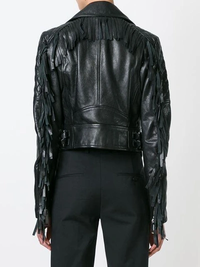 Shop Dsquared2 Cropped Biker Jacket