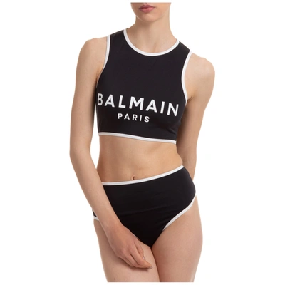 Shop Balmain Bikini In Black