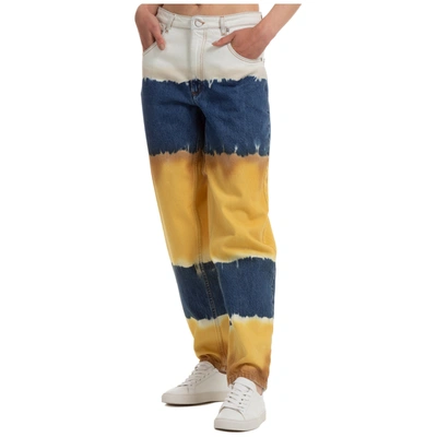 Shop Alberta Ferretti Women's Straight Fit Jeans In Yellow
