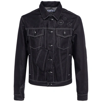 Shop Off-white Men's Outerwear Jacket Blouson In Black