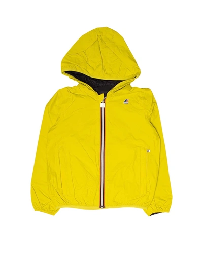Shop K-way Jacques Plus Double Jacket In Yellow And Blue