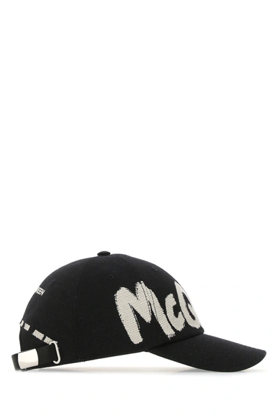 Shop Alexander Mcqueen Black Cotton Blend Baseball Cap  Nd  Uomo S